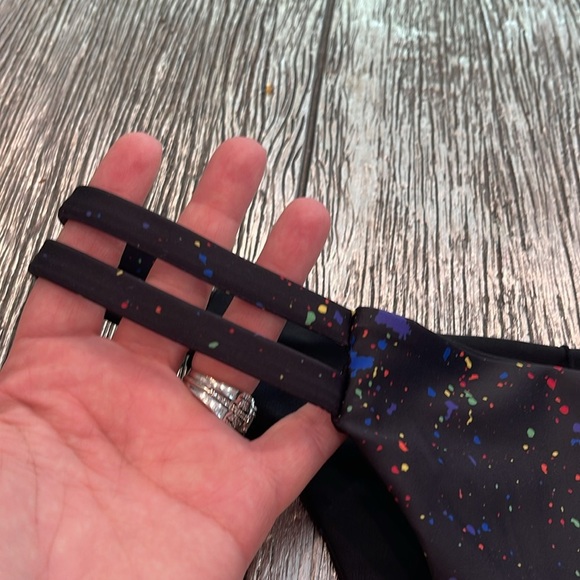 NWT Pit Viper Black Swimwear with Rainbow Logo Size XL - Picture 5 of 7